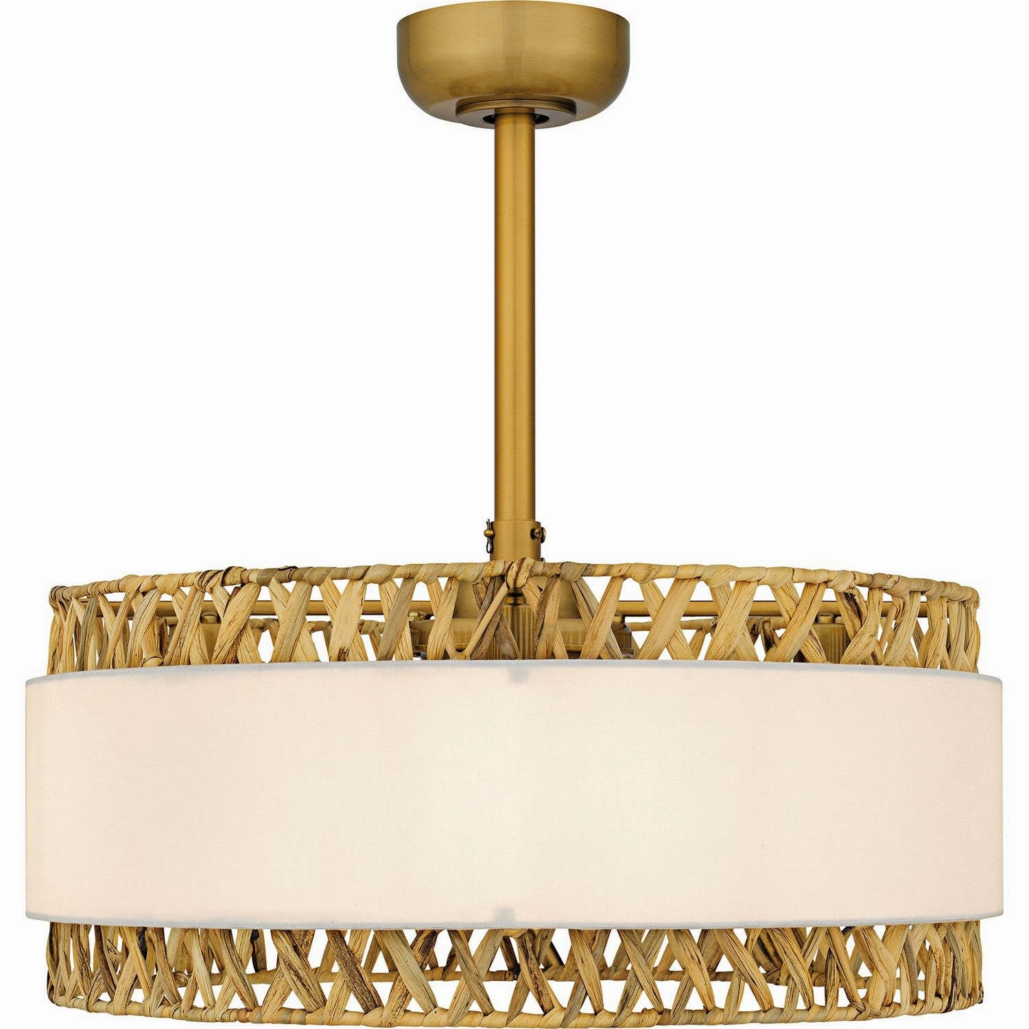 Kate Four Light Fan Light Brushed Gold Mini Ceiling Fans promo