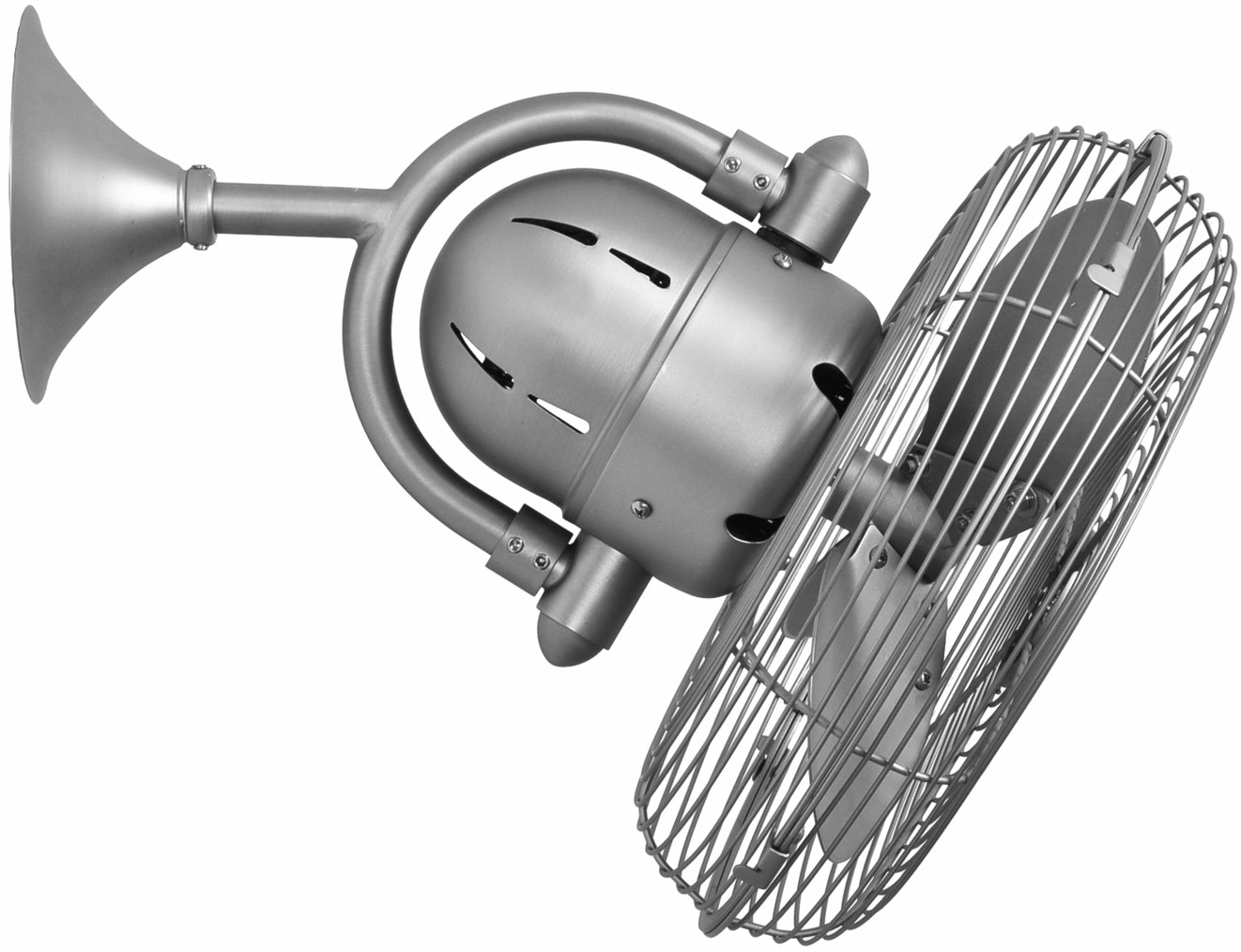 Kaye 13"Wall Fan Brushed Nickel Small Room Fans sale