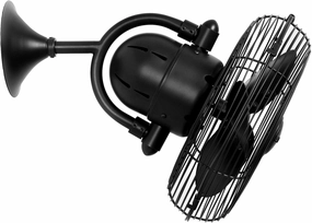 Kaye 13"Wall Fan Matte Black Wall Fans Cooling Combo