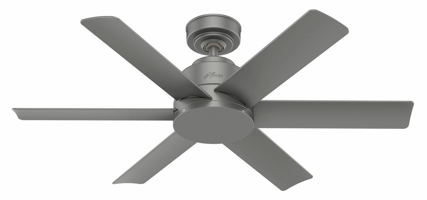 Kennicott 44"Ceiling Fan Matte Silver Huggers flush mount fans deals