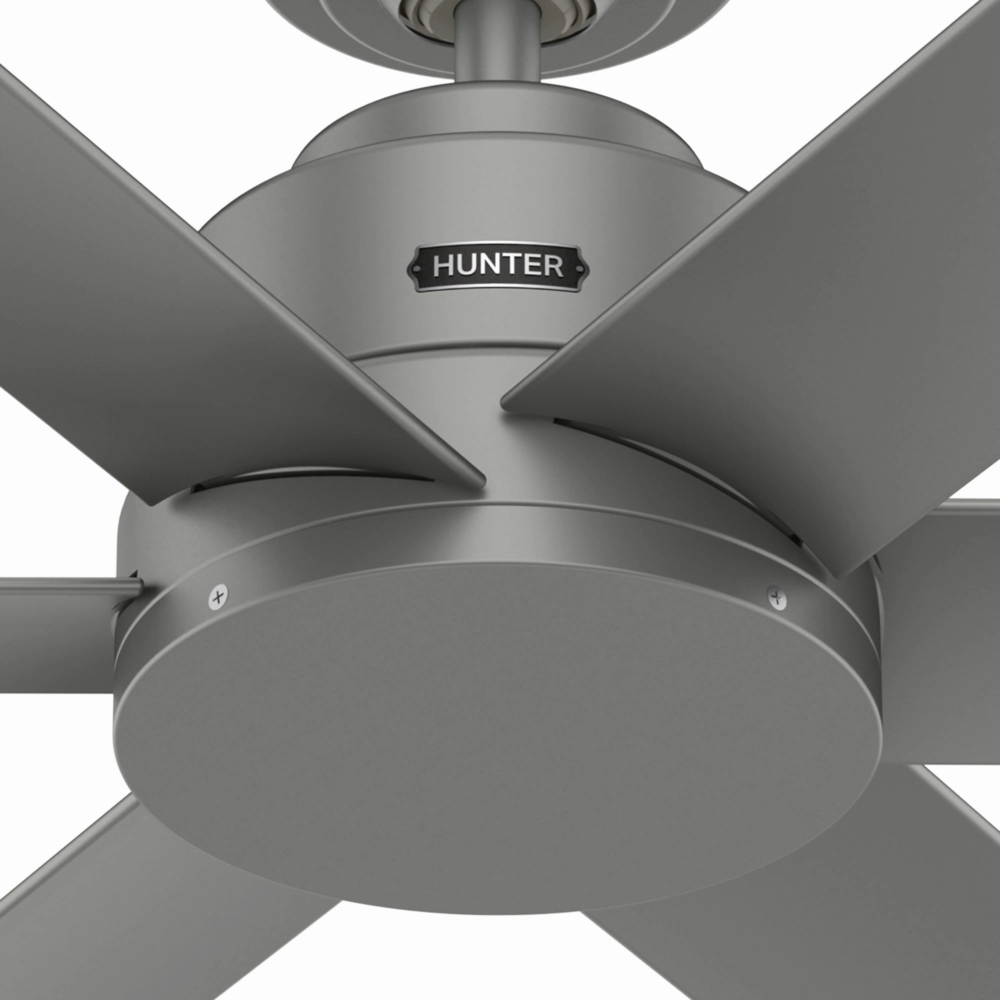Kennicott 44"Ceiling Fan Matte Silver Huggers flush mount fans deals