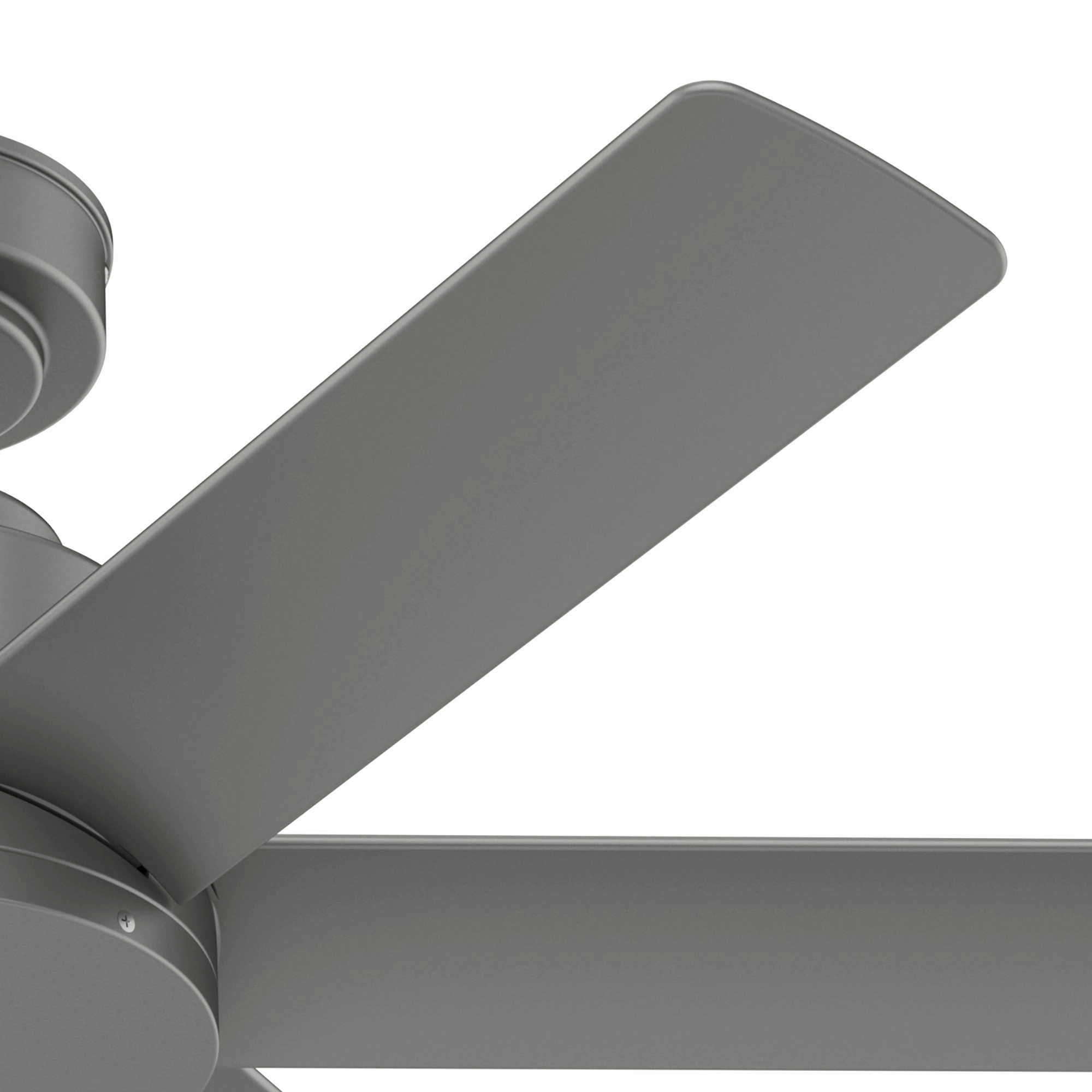 Kennicott 44"Ceiling Fan Matte Silver Huggers flush mount fans deals