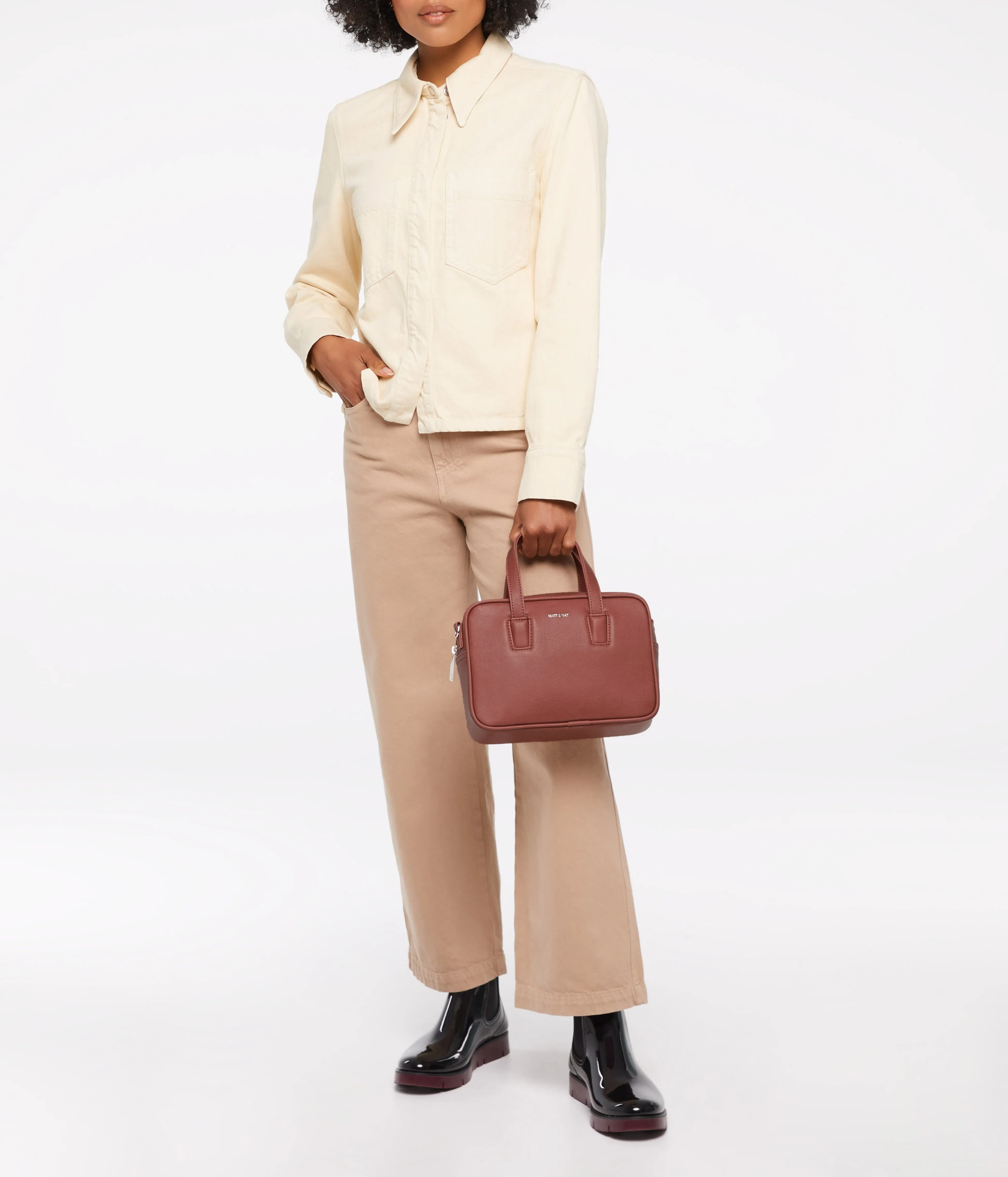 KENSISM Small Vegan Satchel - Vintage