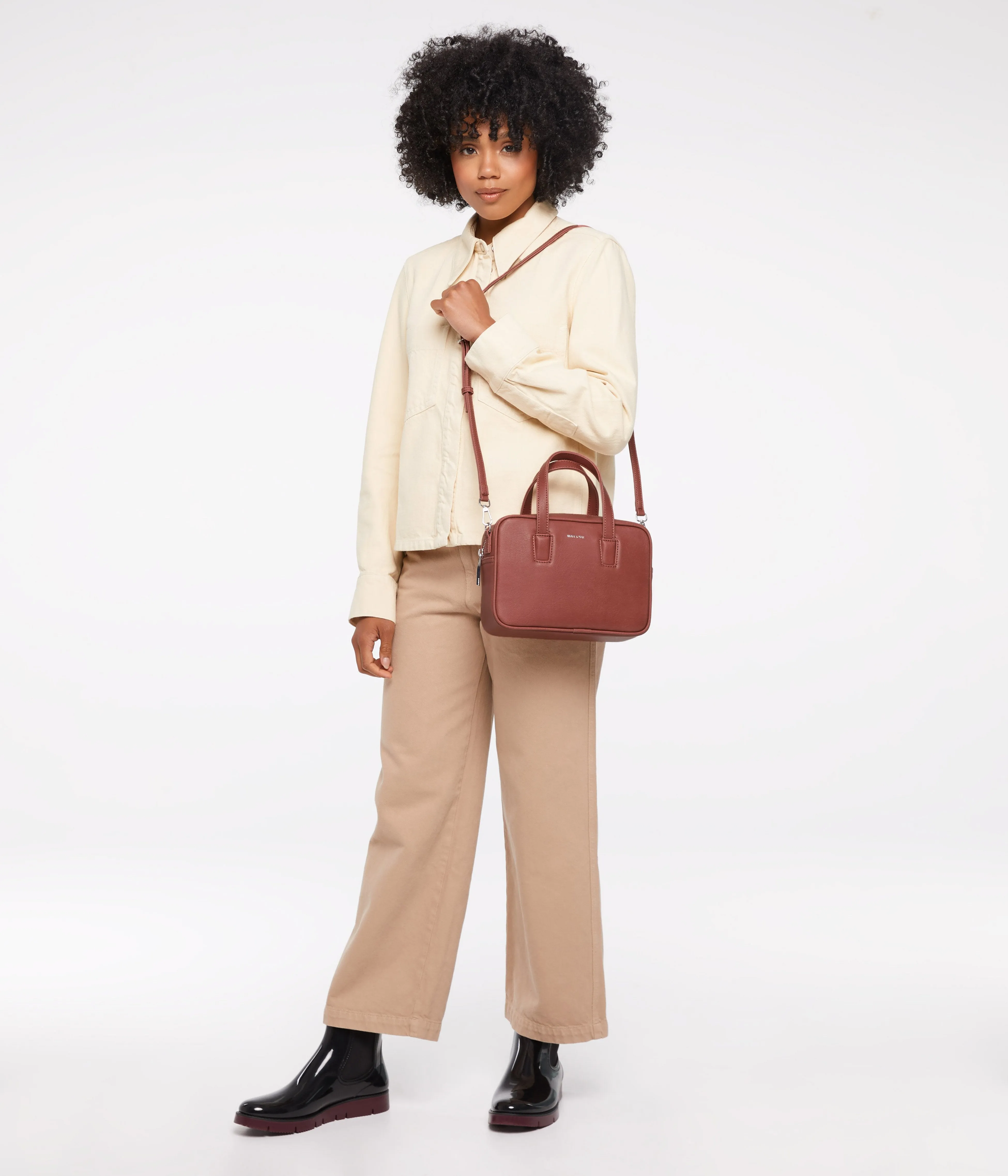 KENSISM Small Vegan Satchel - Vintage