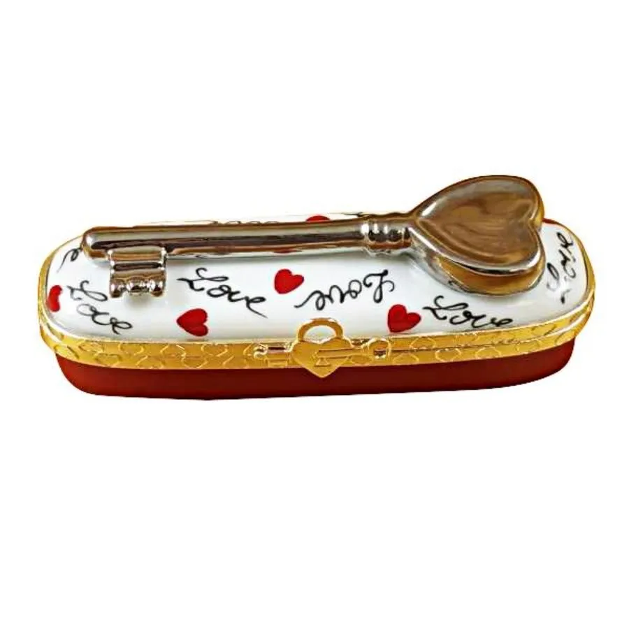 Key to My Heart Limoges Collectible Boxes Rare Find