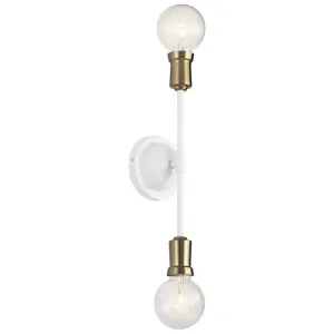 Kichler Armstrong Wall Sconce 2 Light Bathroom Lighting lighting deals