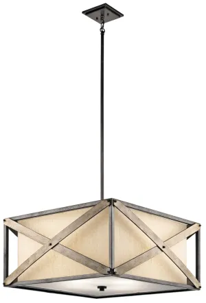 Kichler Four Light Pendant/Semi Flush Mount Flush Mount Lights outlet