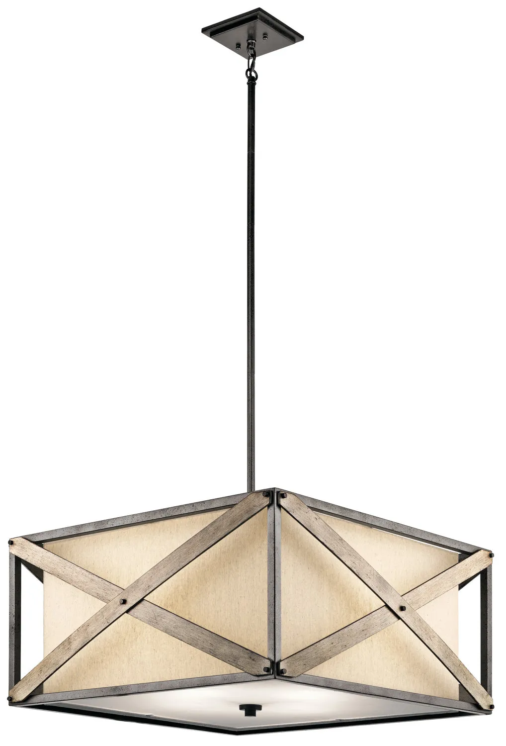 Kichler Four Light Pendant/Semi Flush Mount Flush Mount Lights outlet
