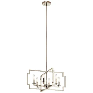 Kichler Six Light Chandelier/Semi Flush Mount Flush Mount Lights outlet
