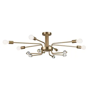 Kichler Six Light Semi Flush Mount Flush Mount Lights outlet