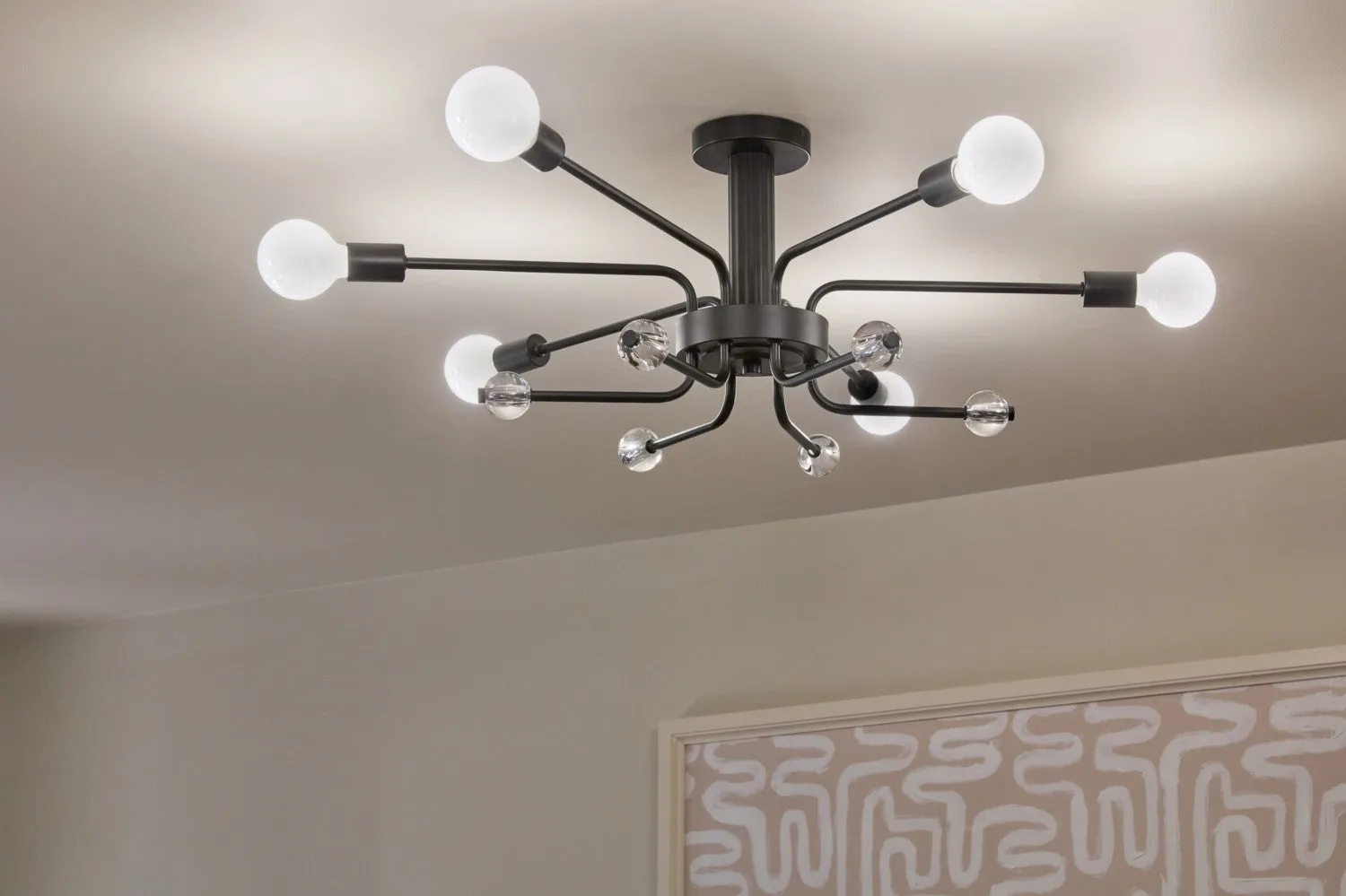 Kichler Six Light Semi Flush Mount