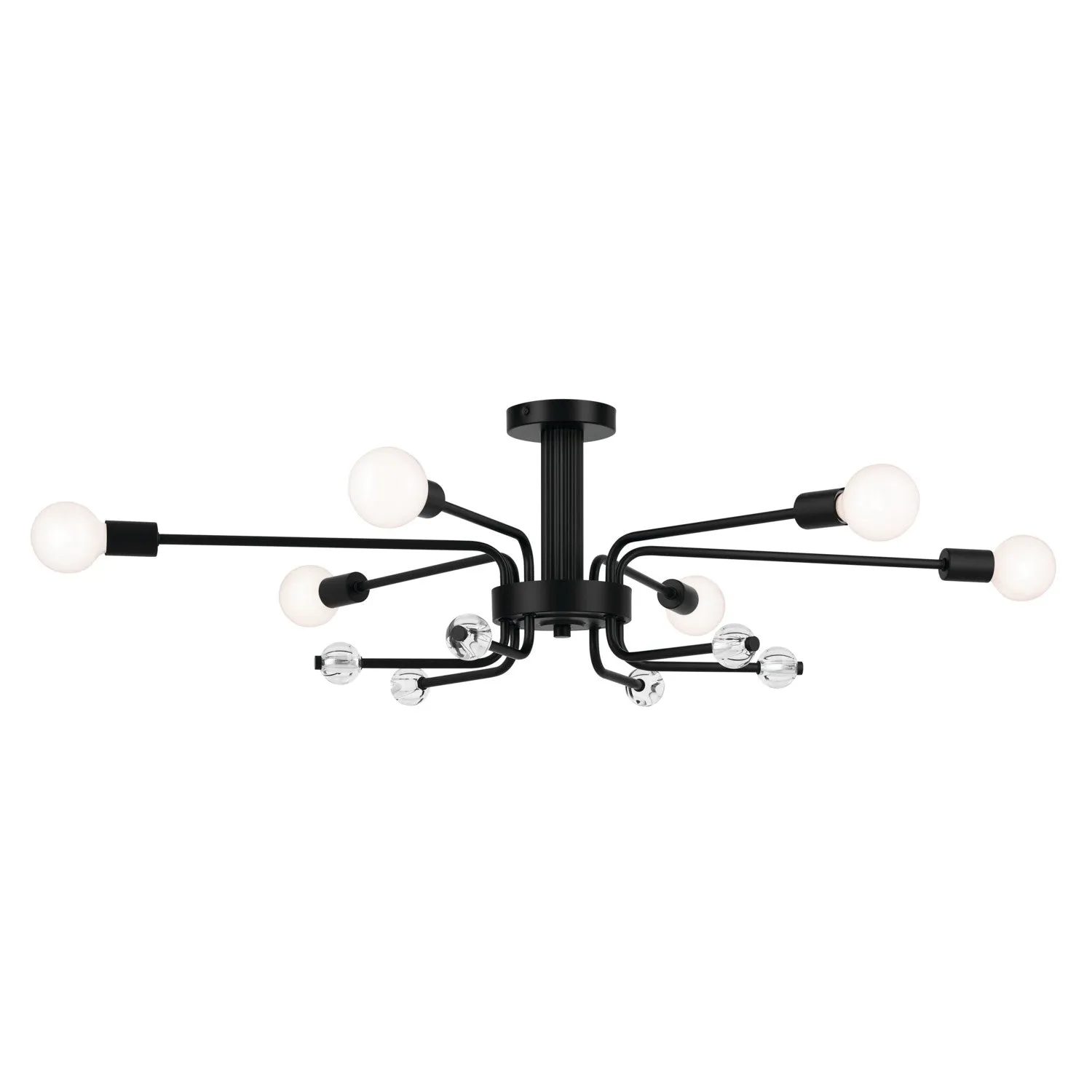 Kichler Six Light Semi Flush Mount Flush Mount Lights outlet