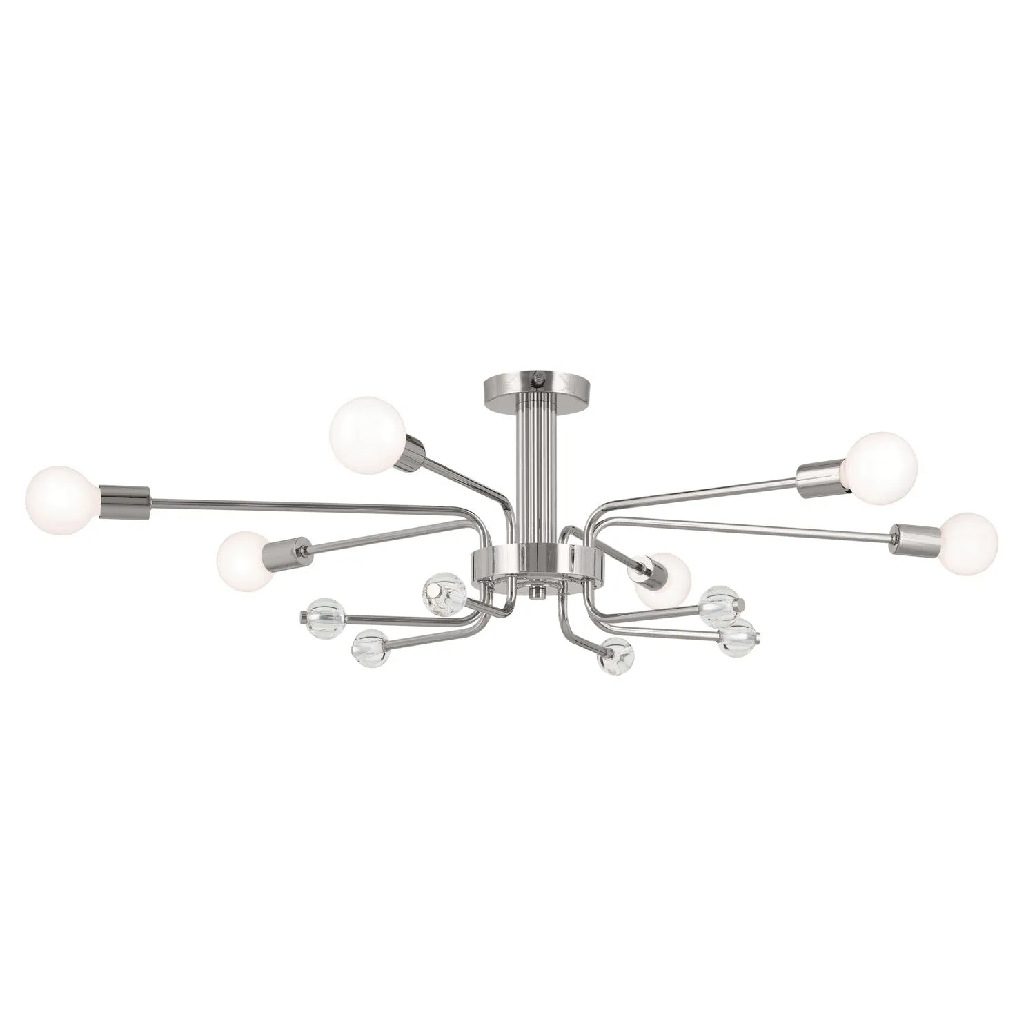 Kichler Six Light Semi Flush Mount Flush Mount Lights outlet