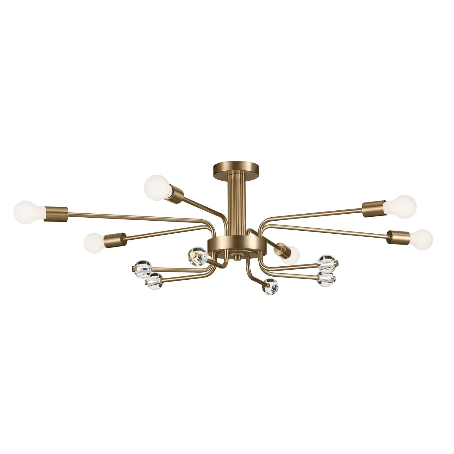 Kichler Six Light Semi Flush Mount Flush Mount Lights outlet
