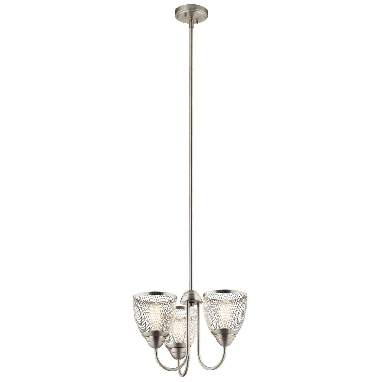 Kichler Three Light Chandelier/Semi Flush Mount Flush Mount Lights outlet