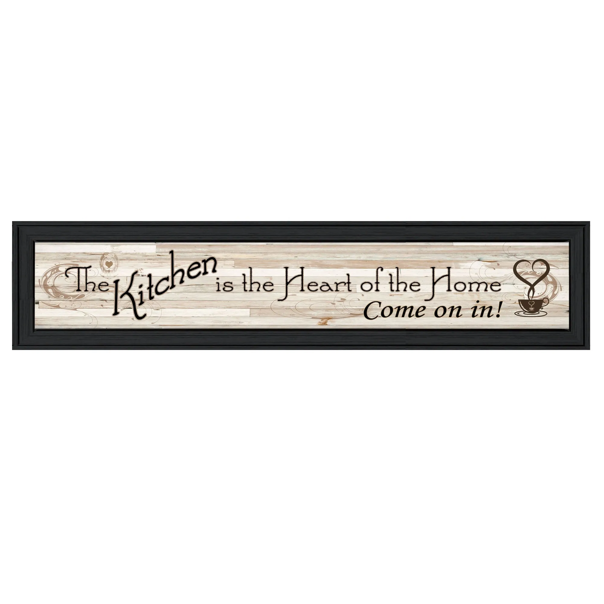 Kitchen Is The Heart of The Home 1 Black Framed Print Kitchen Wall Art Decorative Accessories best selling