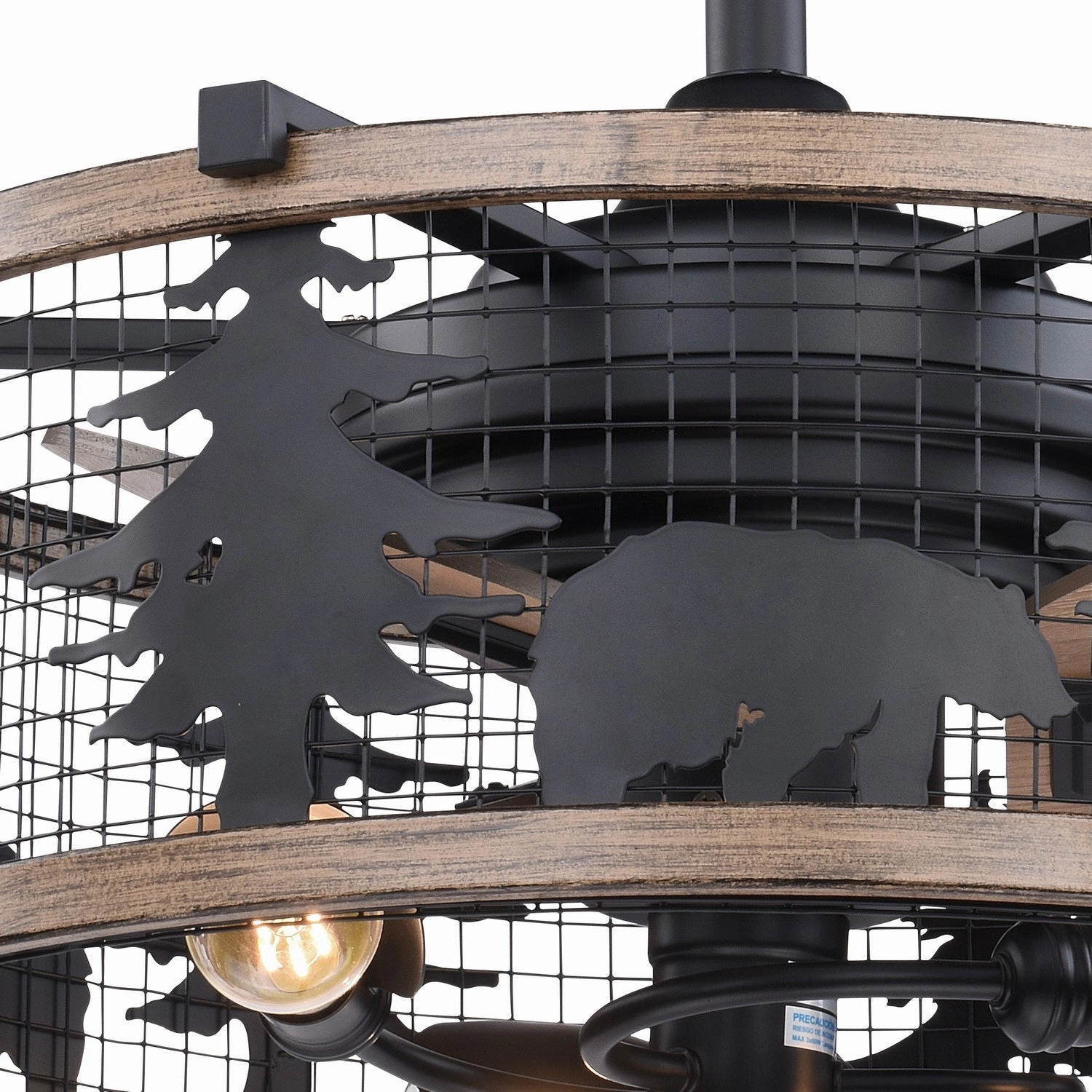 Kodiak 21"Ceiling Fan Oil Rubbed Bronze and Burnished Teak Fandeliers at discount prices