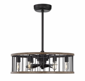 Kona Six Light Fan D'lier Sapele Fandeliers FANS on sale now
