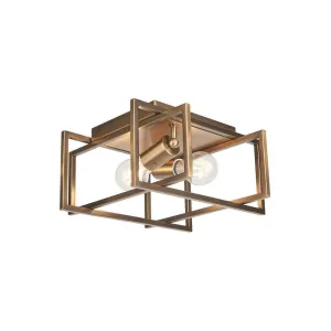 Korson 12" 2-Light Flush Mount Bathroom Lighting online savings
