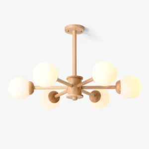 Kozan Wooden Chandelier Stylish Living Room Lights