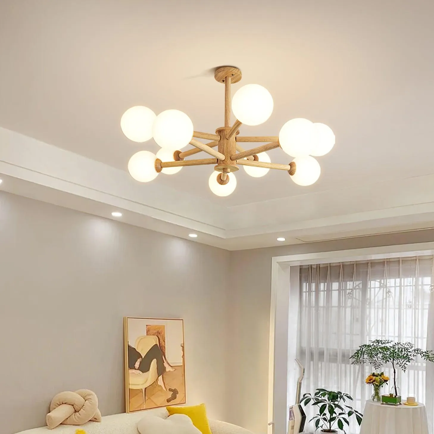 Kozan Wooden Chandelier