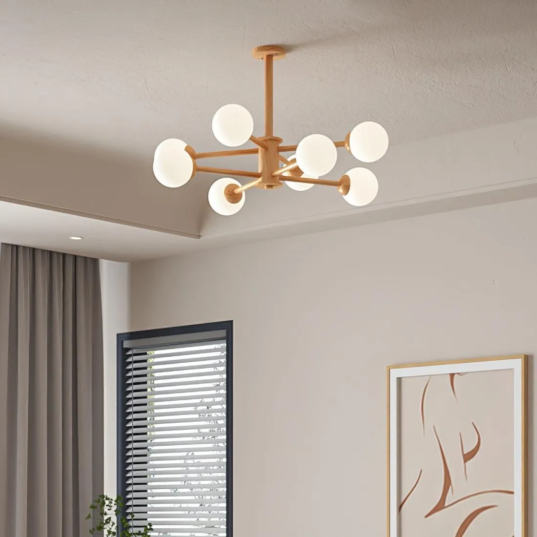 Kozan Wooden Chandelier