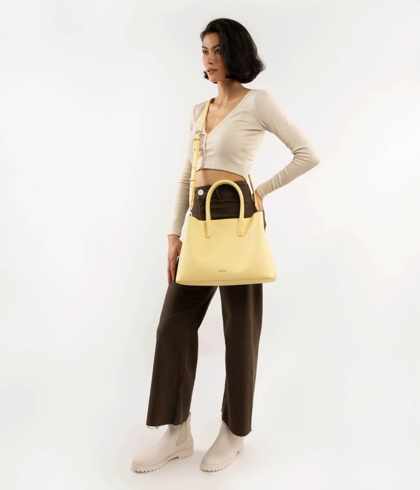 KRISTASM Small Vegan Satchel - Purity