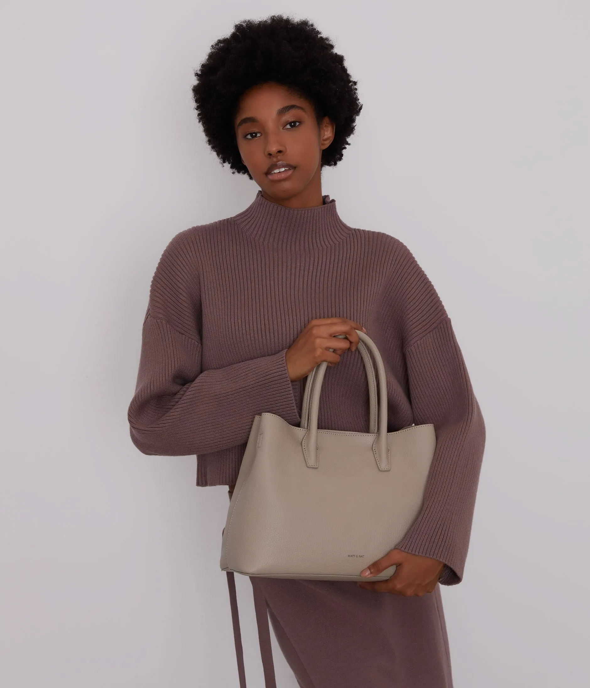 KRISTASM Small Vegan Satchel - Purity