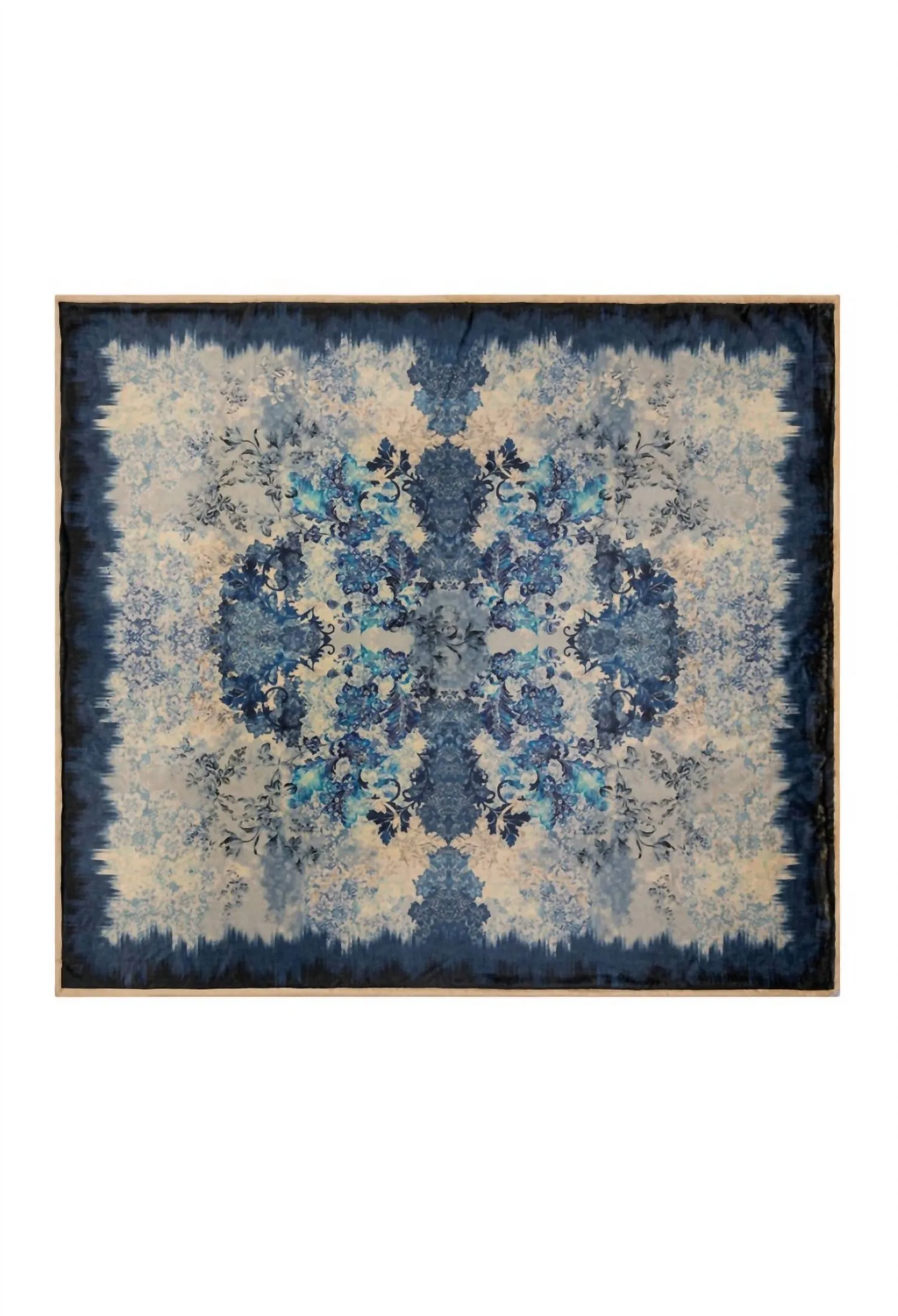 Lace Laurel Canyon Cozy Blanket In Denim