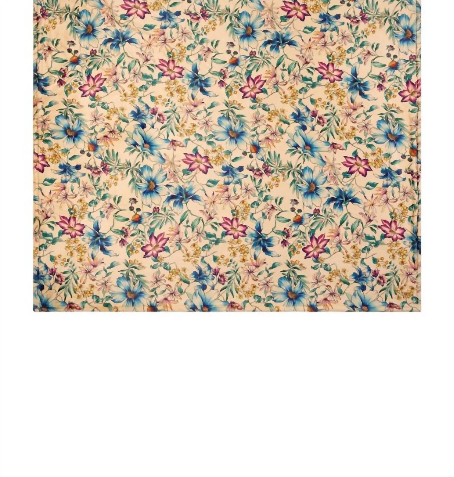 Lace Laurel Canyon Cozy Blanket In Denim