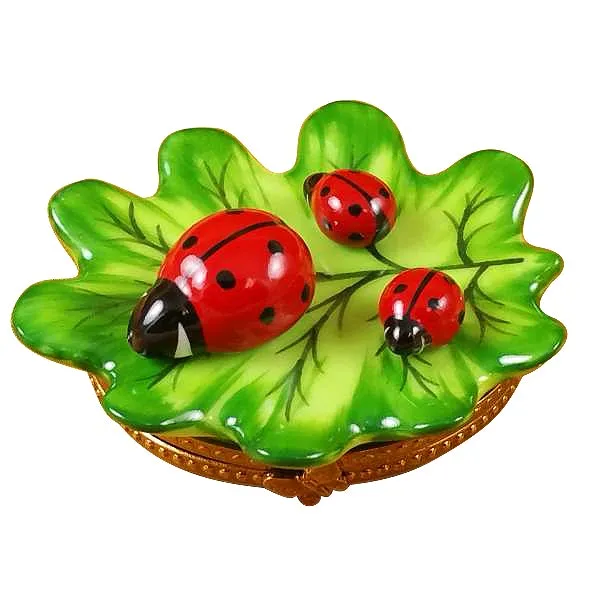 Ladybug Family Limoges Collectible Boxes Rare Find
