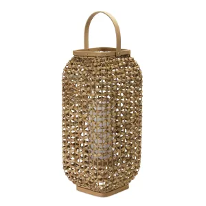 Lantern 20"H Wicker/Glass Decorative Accessories trending offers
