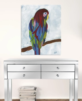 Large Bright and Tropical Parrot Canvas Wall Art Decorative Accessories outlet price