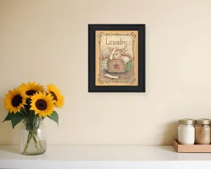 Laundry 1 Black Picture Frame Print Bathroom Wall Art Modern Wall Accents store