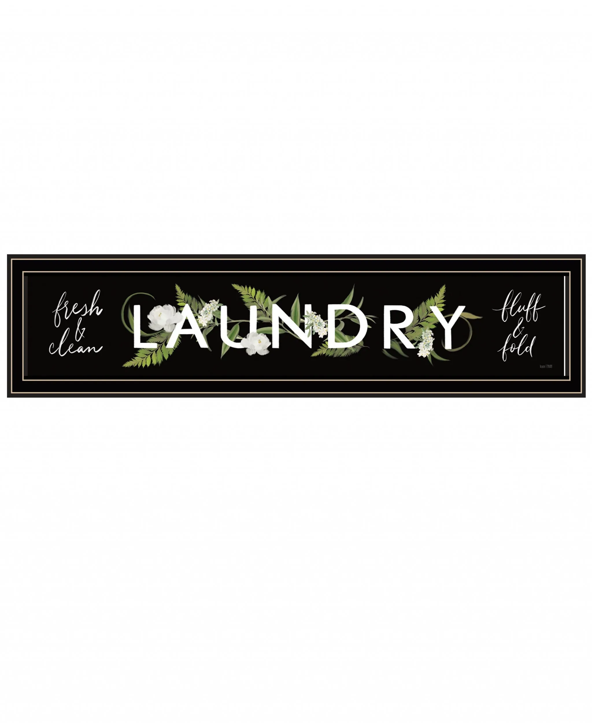 Laundry Fresh and Clean 1 Black Framed Print Bathroom Wall Art Discount Wall Decor Sets