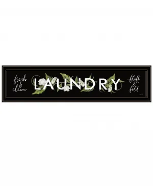Laundry Fresh and Clean 1 Black Framed Print Bathroom Wall Art Discount Wall Decor Sets