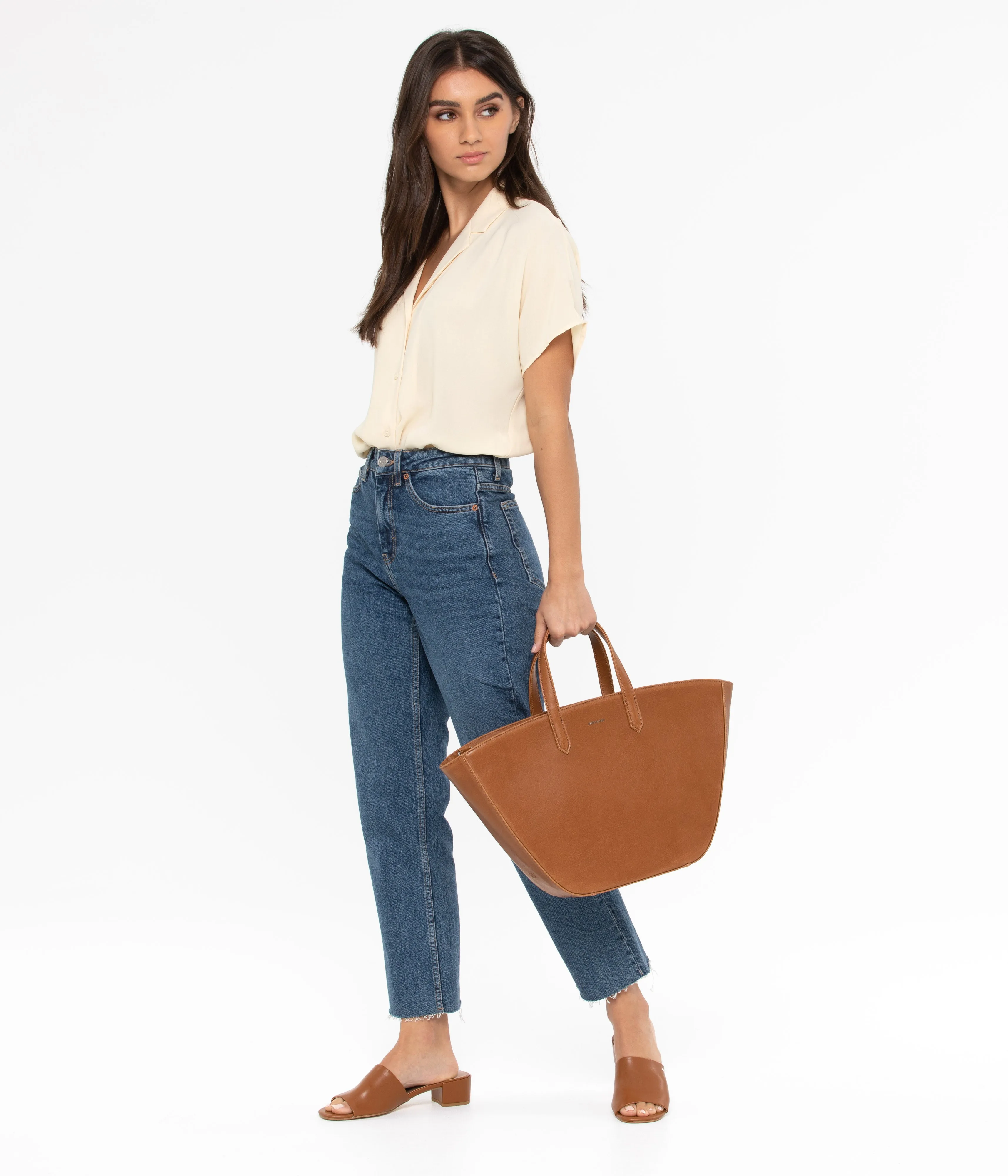 LEEF Large Vegan Tote Bag - Vintage