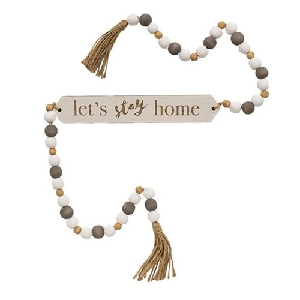 *Let's Stay Home Beaded Banner Affordable Holiday Accessories