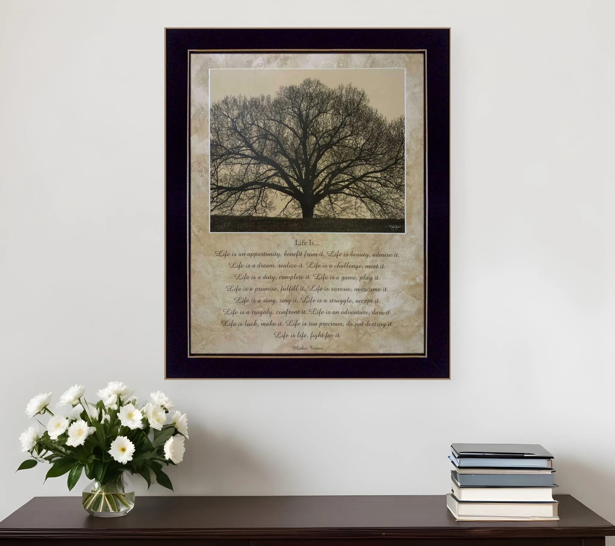 Life Is 10 Black Framed Print Wall Art Modern Wall Accents store
