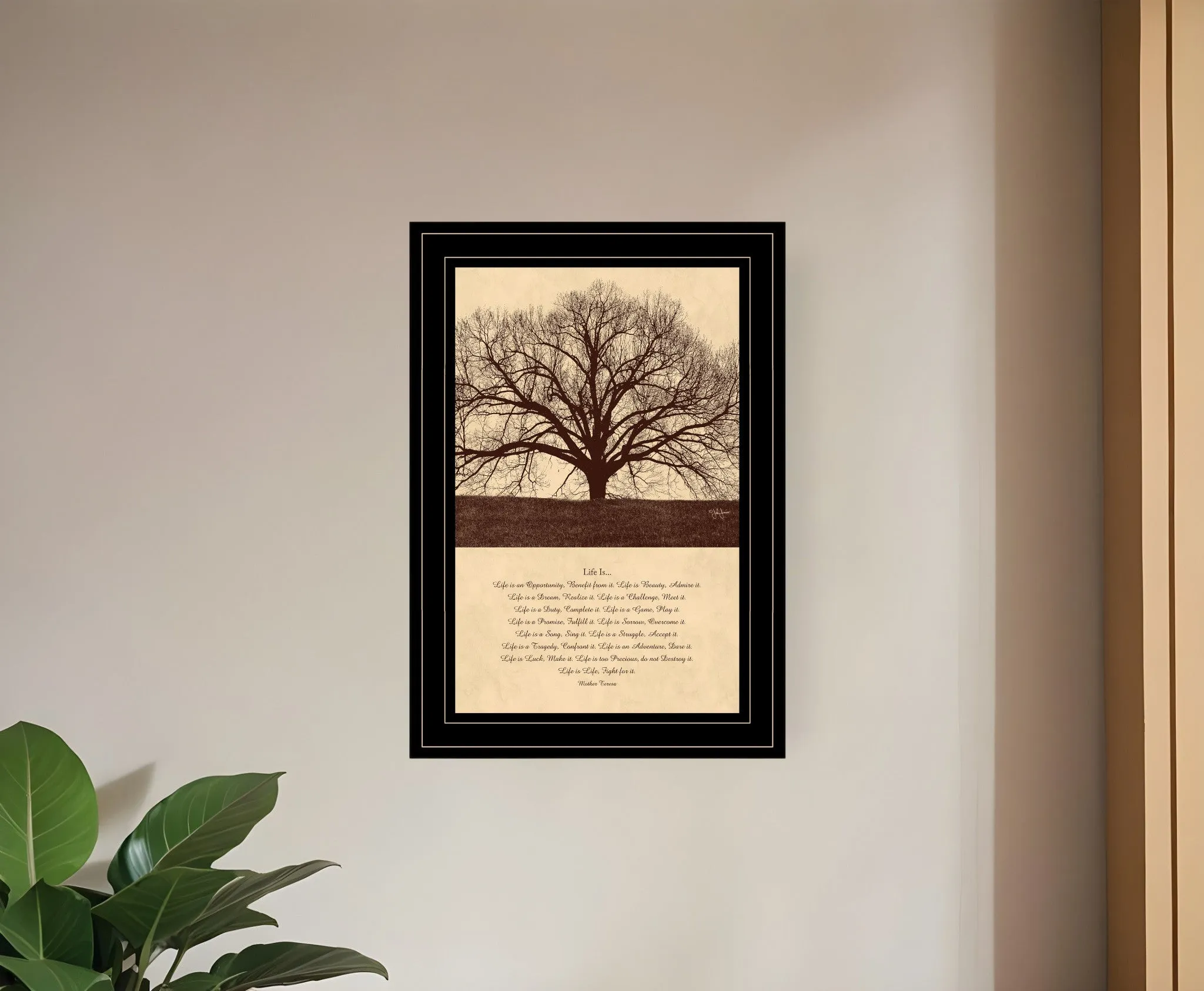 Life Is 7 Black Framed Print Wall Art Buy Wall Decor with deals