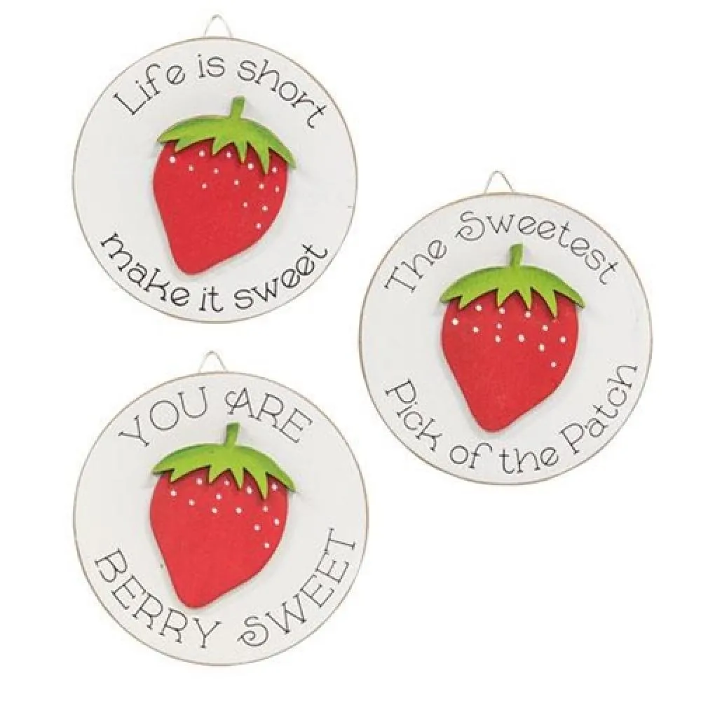Life is Short Mini Round Easel Sign 3 Asstd. Affordable Holiday Accessories