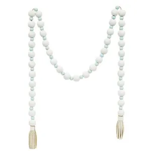 Light Blue & White Bead Garland Affordable Holiday Accessories
