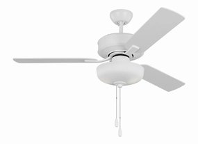 Linden 48" Ceiling Fan Matte White Small Fans FANS hot deal