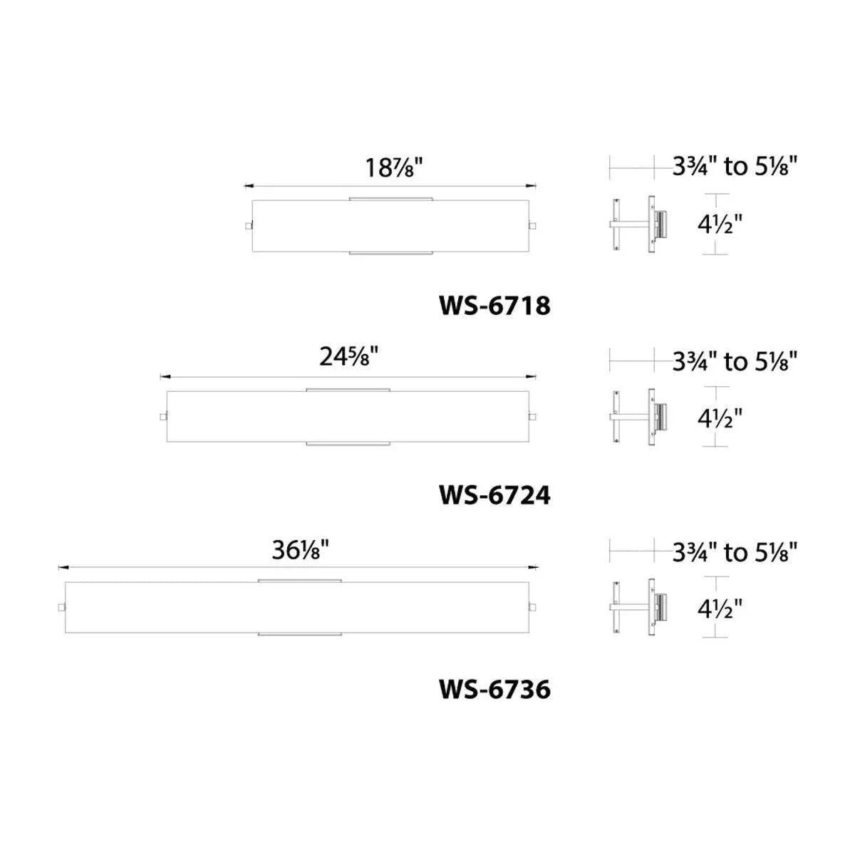 Line 36" LED Bath Vanity & Wall Light