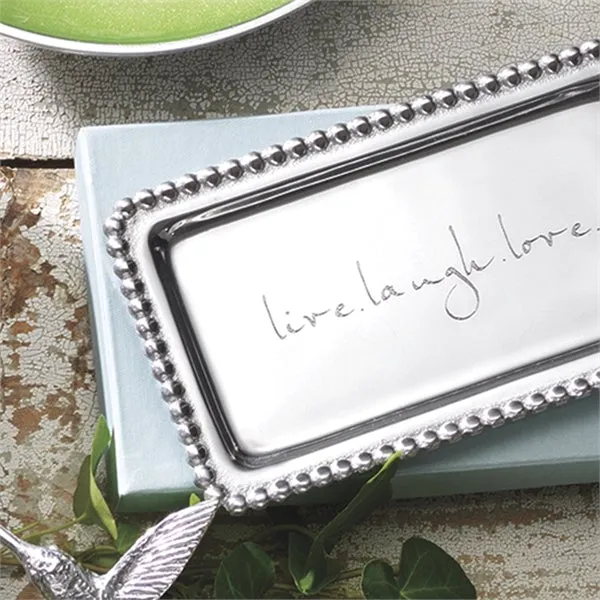 Live. Laugh. Love. Beaded Tray Trinket Trays & Boxes cheap