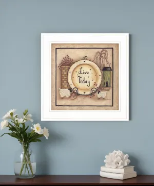 Live Today 3 White Framed Print Wall Art Discount Wall Decor Sets