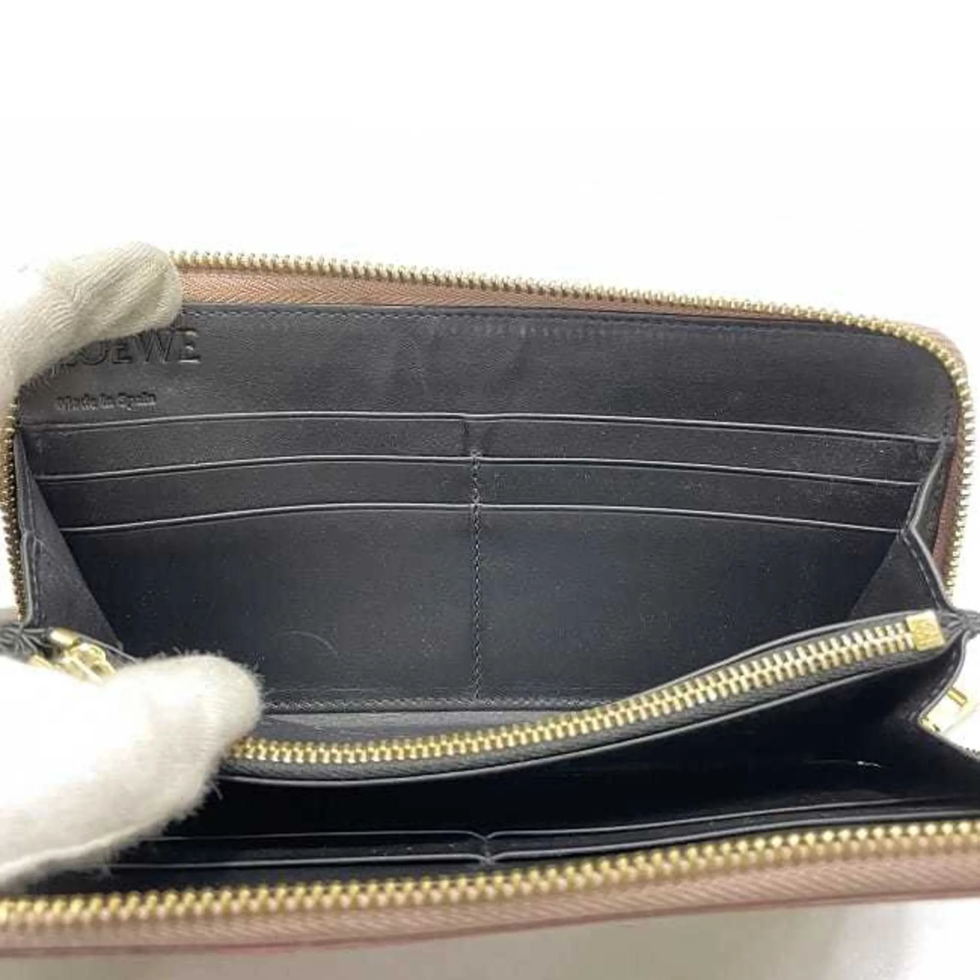 Loewe Linen Long Wallet (Bi-Fold) (Pre-Owned)