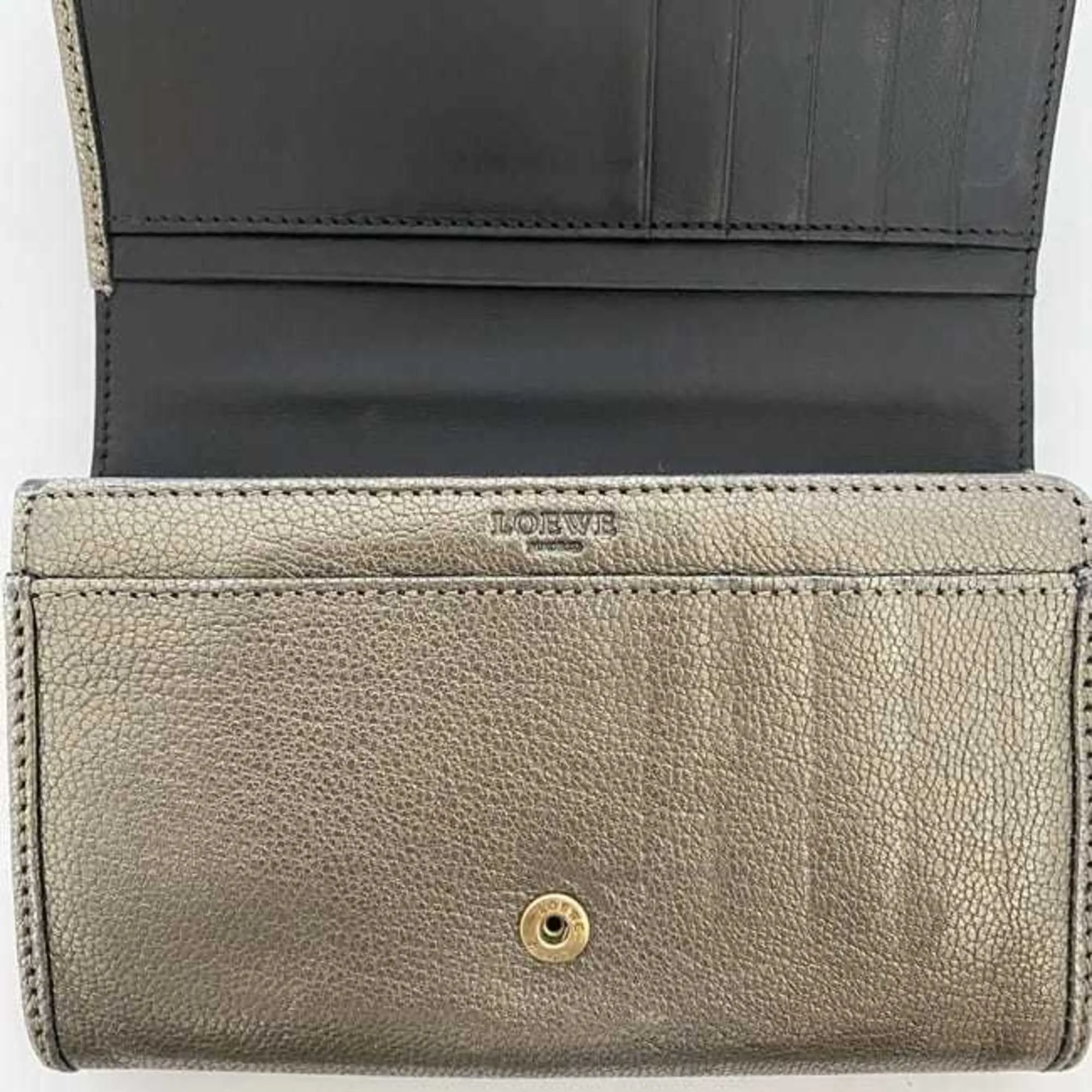 Loewe Metallic Leather Wallet (Bi-Fold) (Pre-Owned)