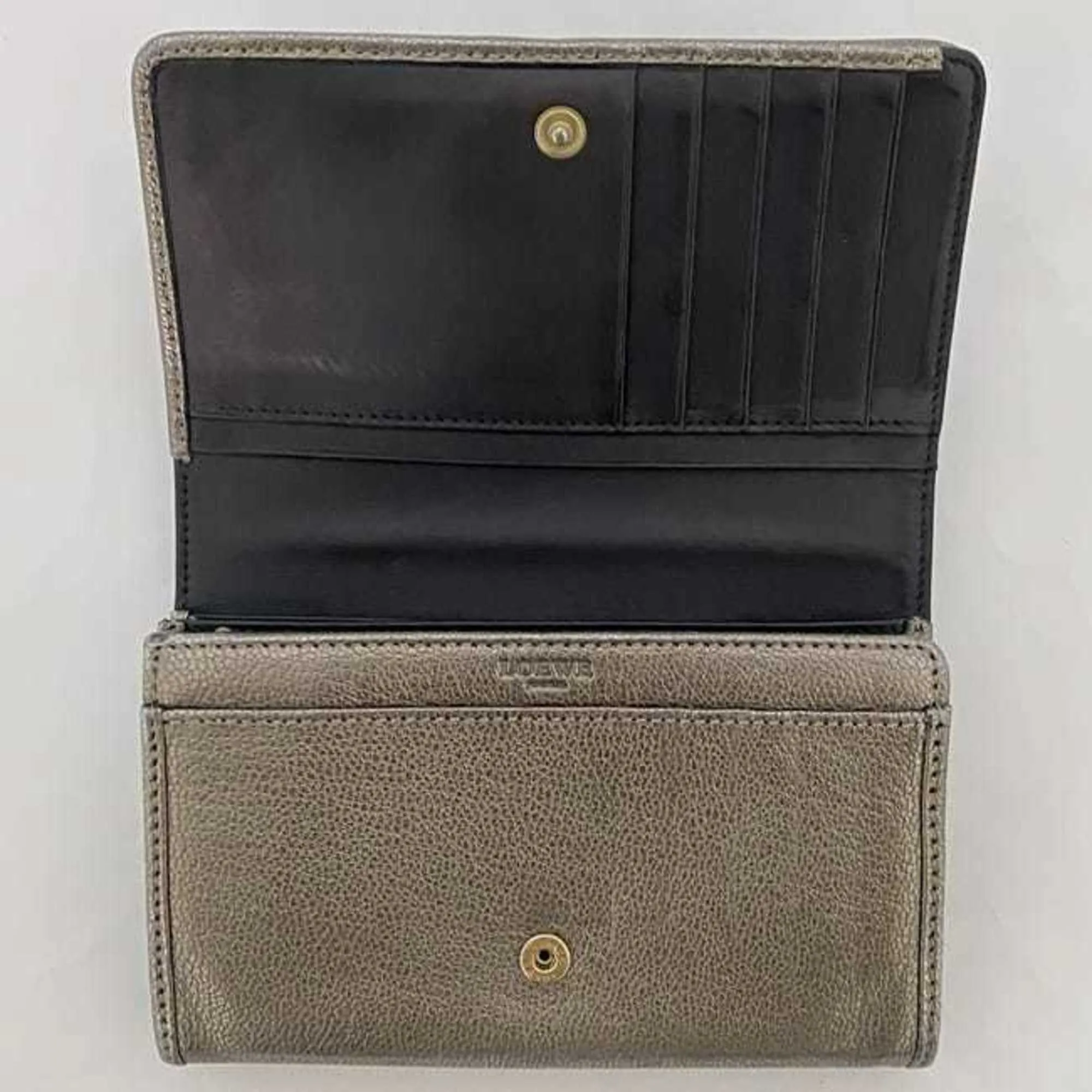 Loewe Metallic Leather Wallet (Bi-Fold) (Pre-Owned)
