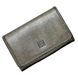 Loewe Metallic Leather Wallet (Bi-Fold) (Pre-Owned)